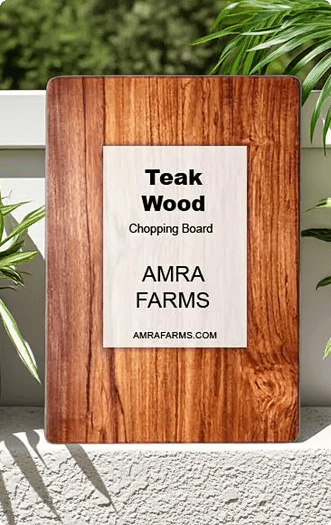 Acacia Wooden Chopping Board with Corner.